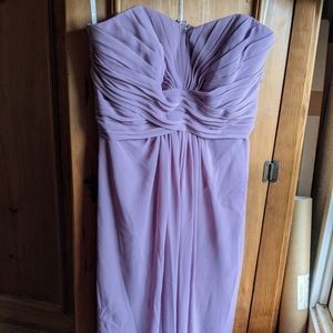 David's bridal bachelorette strapless dress